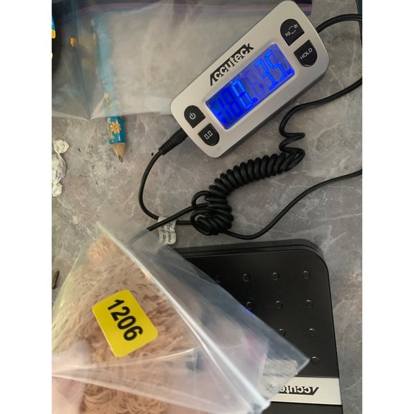 8 Inch Cream Sheep Tom’s Toys International Pink Bow with Blue Dots - Picture 9 of 9